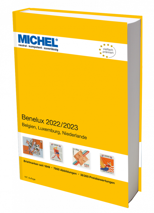 Michel Frimærkebog - Benelux (Belgien, Luxembourg, Holland) 2022/2023 (Notesbog på tysk)
