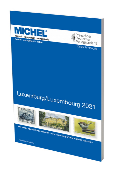 Michel Frimærkebog - Luxembourg 2021 (NB-bog på tysk og fransk) 