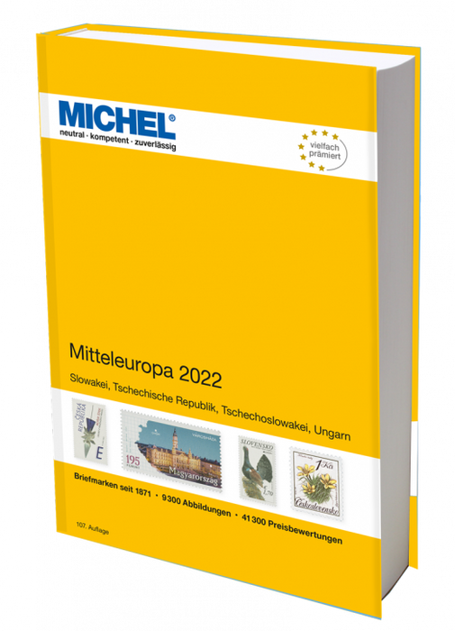 Michel Frimærkebog - Centraleuropa 2022 (OBS-bog på tysk)