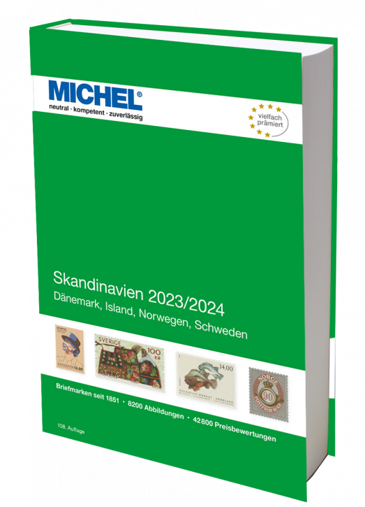 Frimærkekatalog SCANDINAVIA 2023/2024 (E 10) (OBS - bog på tysk)