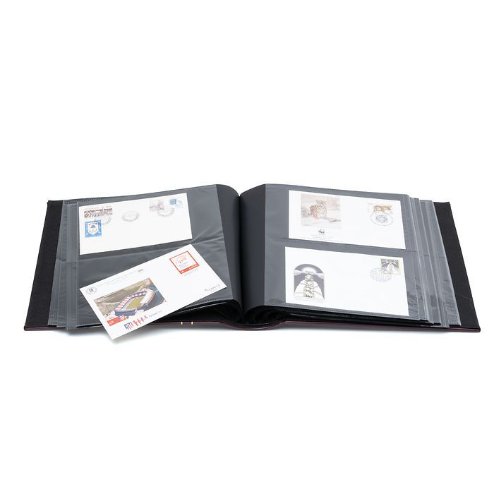 Album til 200 FDC eller postkort i C6, inklusive kassette