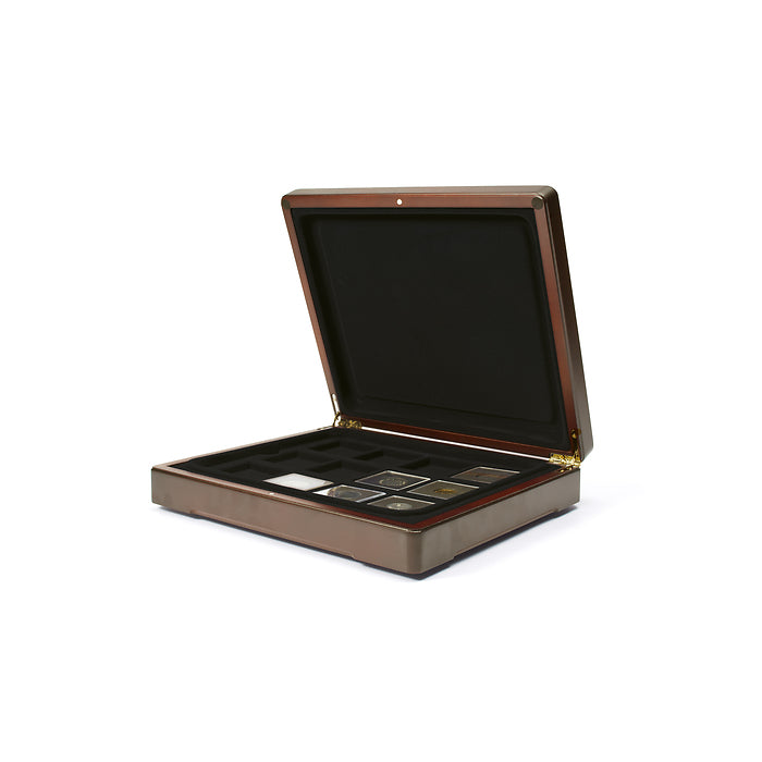 Mazzola præsentationsetui til Quadrum møntkapsler, sort bakke