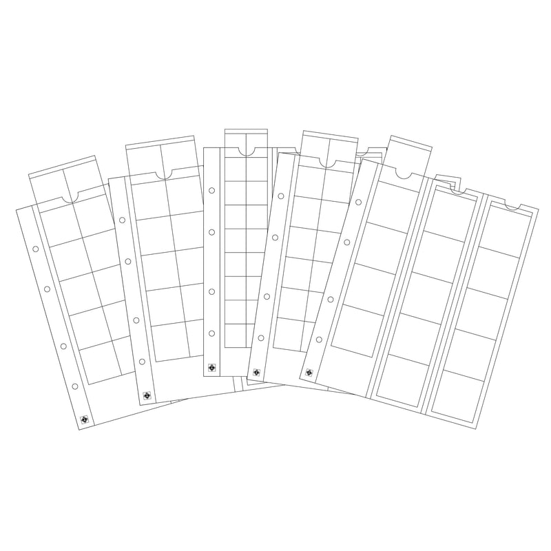 Indsatsark til mønter i OPTIMA-serien (5-pak)